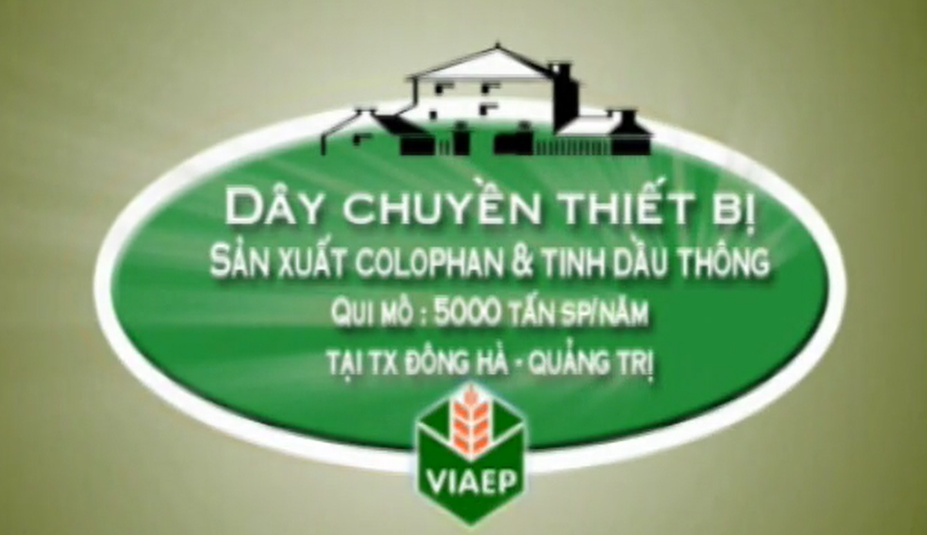 Dây chuyền thiết bị sản xuất colophan và tình dầu thông qui mô 5000 tấn SP/ năm tại thị xã Đông Hà -  Quảng Trị